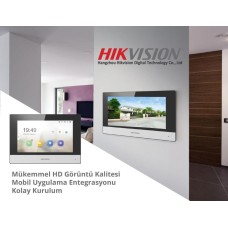 Hikvision DS-KH6320-WTE1 7 TFT İç Mekan İP Görüntülü Diafon Ekran