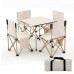 Etravel Premium 4'lü katlanır masa sandalye seti 4 sandalye+1 masa Katlanılabilir